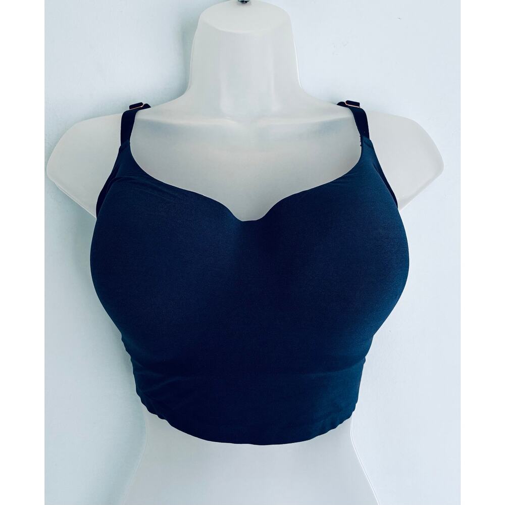 PINK Victoria's Secret Wireless Lightly Lined Bralette Large-DD Blue